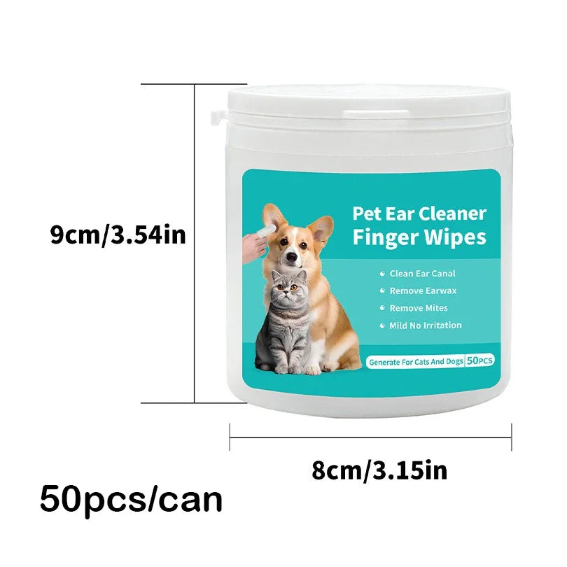 Pet Cleaning Wipes - For cleaning Ears or Other Sensitive Areas