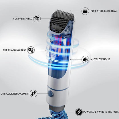 Pet Grooming Kit with Vacuum for Dogs and Cats